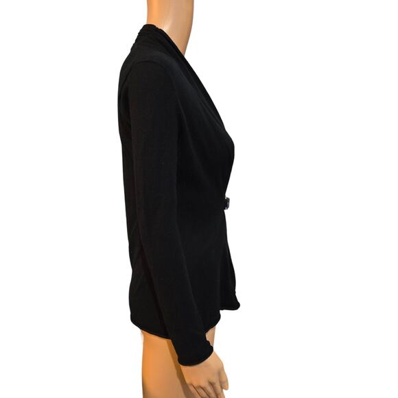 Michael Kors Black Cardigan with Gold Hardware Small - Picture 4 of 7